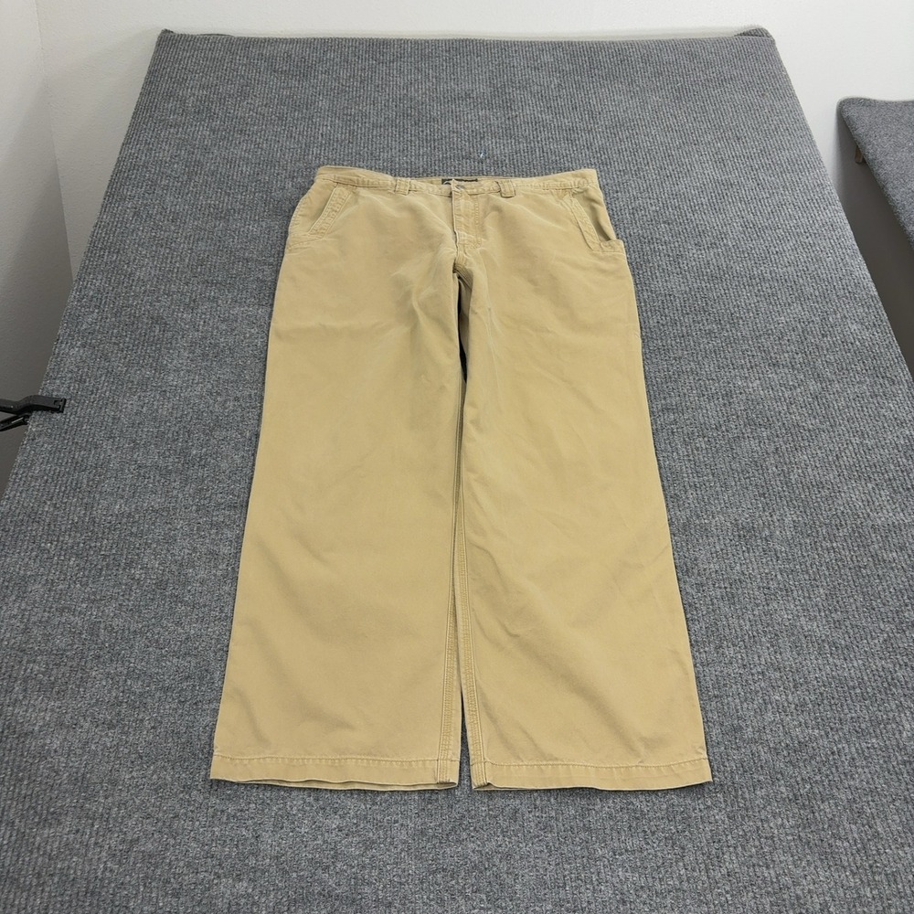 Mountain Khakis Teton Twills Pants Mens 38x30 Tan Cotton Twill Straight Outdoor